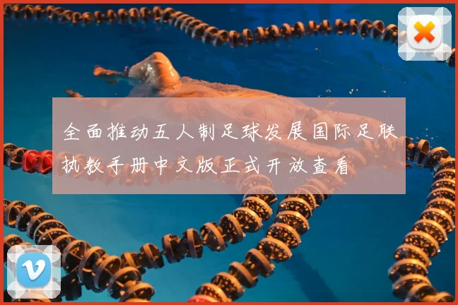 全面推动五人制足球发展国际足联执教手册中文版正式开放查看